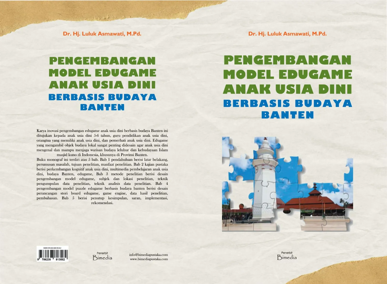 Sampul buku Pengembangan Edugame Anak Usia Dini Berbasis Budaya Banten