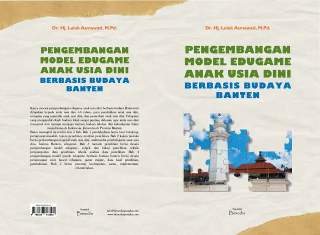 Sampul buku Pengembangan Edugame Anak Usia Dini Berbasis Budaya Banten