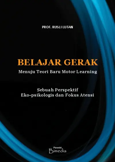 Sampul buku Belajar Gerak: Menuju Teori Baru Motor Learning