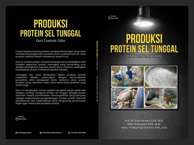 Sampul buku Produksi Protein Sel Tunggal dari Limbah Tahu